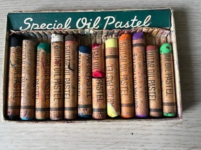 Nr.306: Pastel vetkrijt, Hobby en Vrije tijd, Tekenen, Ophalen of Verzenden, Gebruikt, Overige typen