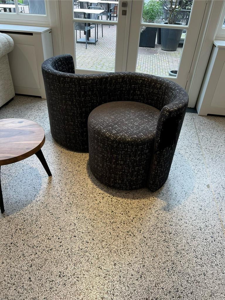 Keijzer & Co converstatie bankje zgan, Huis en Inrichting, Ophalen of Verzenden, Zo goed als nieuw, Tweepersoons, Minder dan 150 cm