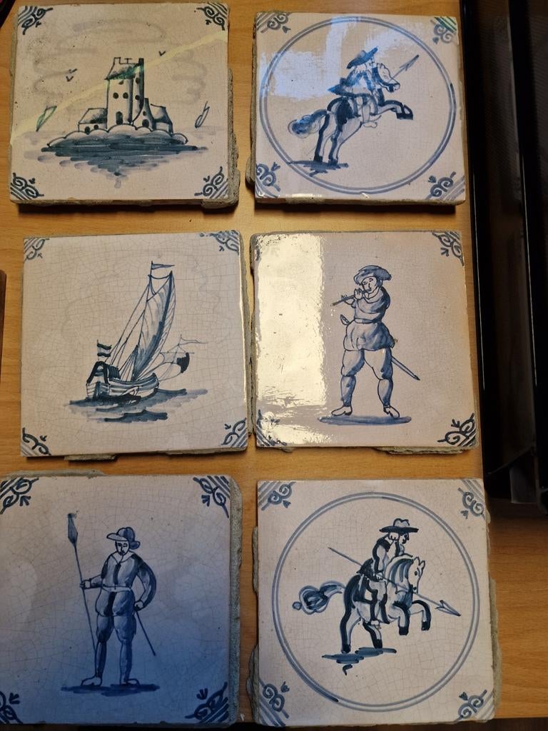 Oude tegels, Antiek en Kunst, Antiek | Wandborden en Tegels, Ophalen of Verzenden