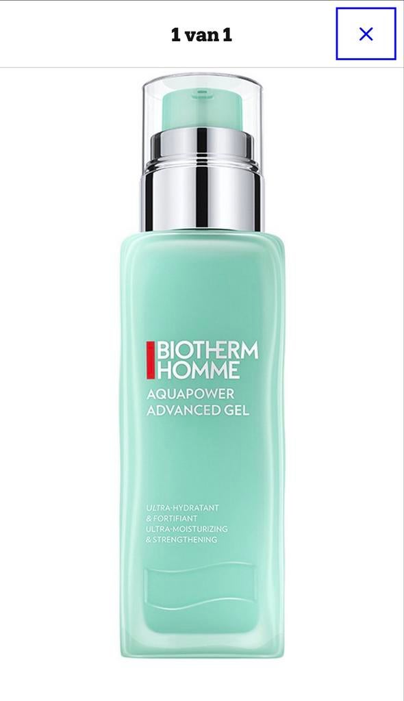 Biotherm Homme Aquapower Advanced Gel - Ultra Hydraterend, Ophalen of Verzenden, Nieuw, Gehele gezicht, Verzorging
