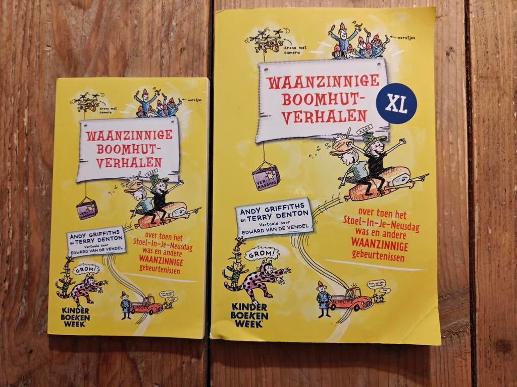 2 X Waanzinnige boomhut verhalen., Ophalen of Verzenden, Zo goed als nieuw, Verhalen