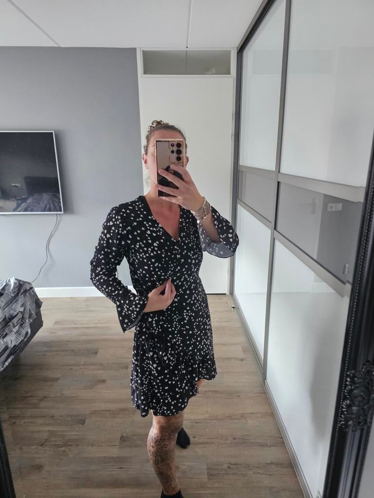 Leuk zomers wikkeljurkje, Kleding | Dames, Zwart, Ophalen of Verzenden, Zo goed als nieuw, Maat 36 (S)