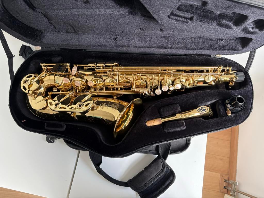 Selmer serie 2 saxofoon en mondstuk, Ophalen, Gebruikt, Alt, Met koffer