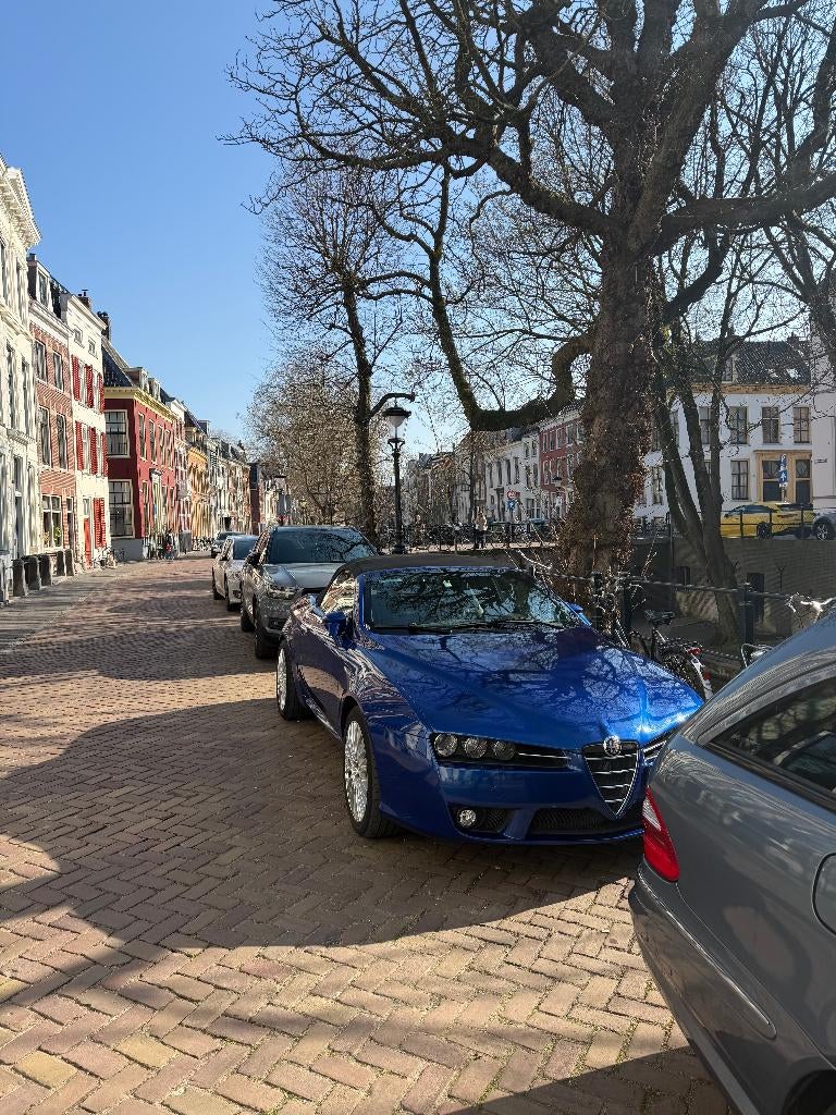 Alfa Romeo Spider 3.2 JTS Q4 2007 Blauw, Auto's, Alfa Romeo, 3195 cc, Zwart, Cabriolet, Blauw