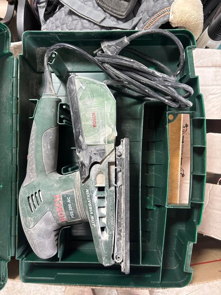 Bosch PSS 200 AC Vlakschuurmachine - Gebruikt, Ophalen, Gebruikt, Minder dan 600 watt, Vlakschuurmachine