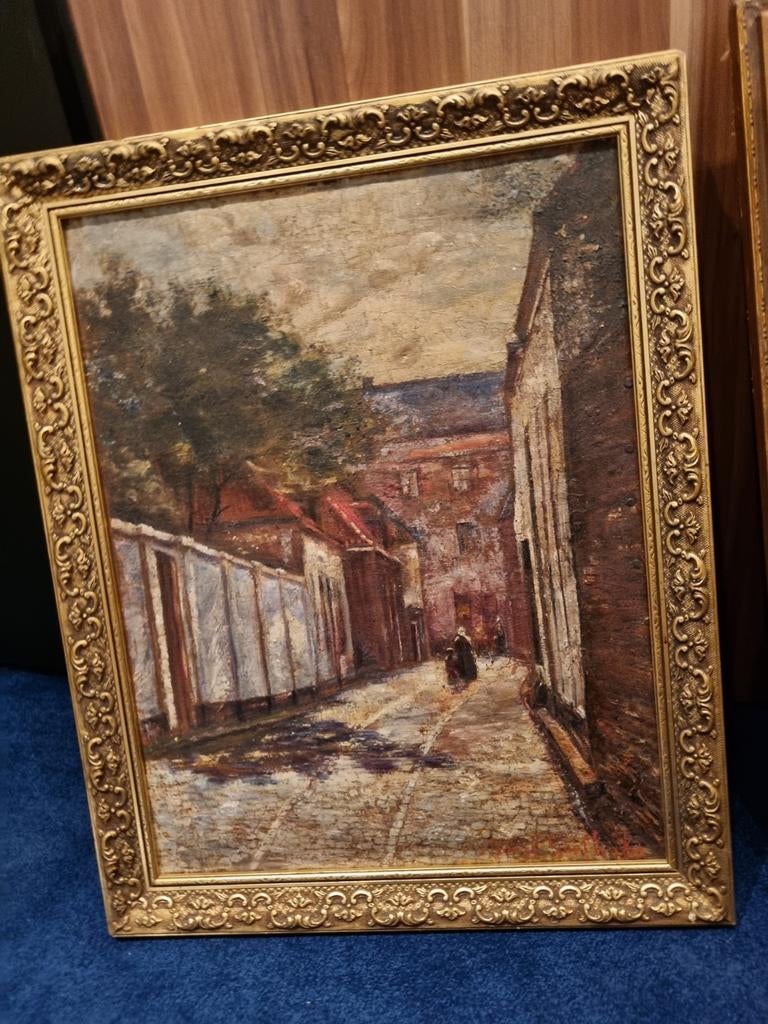 Schilderij, Antiek en Kunst, Kunst | Schilderijen | Klassiek, Ophalen of Verzenden