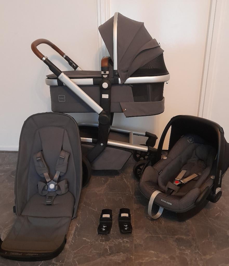 Nieuwstraat Joolz day + kinderwagen, Kinderen en Baby's, Kinderwagens en Combinaties, Zo goed als nieuw, Verstelbare duwstang