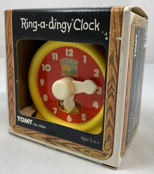 Tomy Ring a Dingy Muziekdoos Vintage 1980s Plastic Klok OVP, Coolsingel 104, 3011 AG Rotterdam, Netherlands, Verzenden, Overige typen