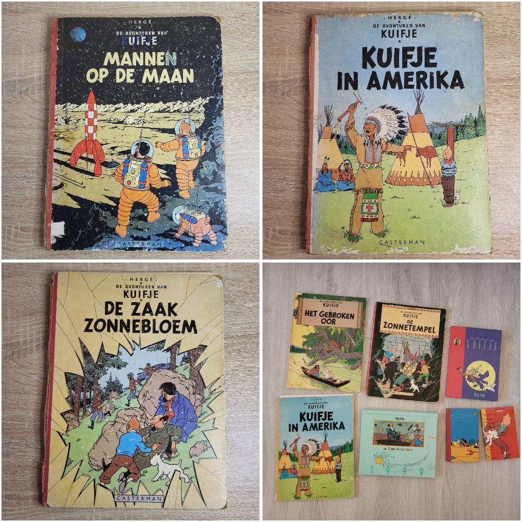Kuifje strips; hardcovers, softcovers; Kuifje agenda's, Meerdere comics, Ophalen of Verzenden, Gelezen, Europa