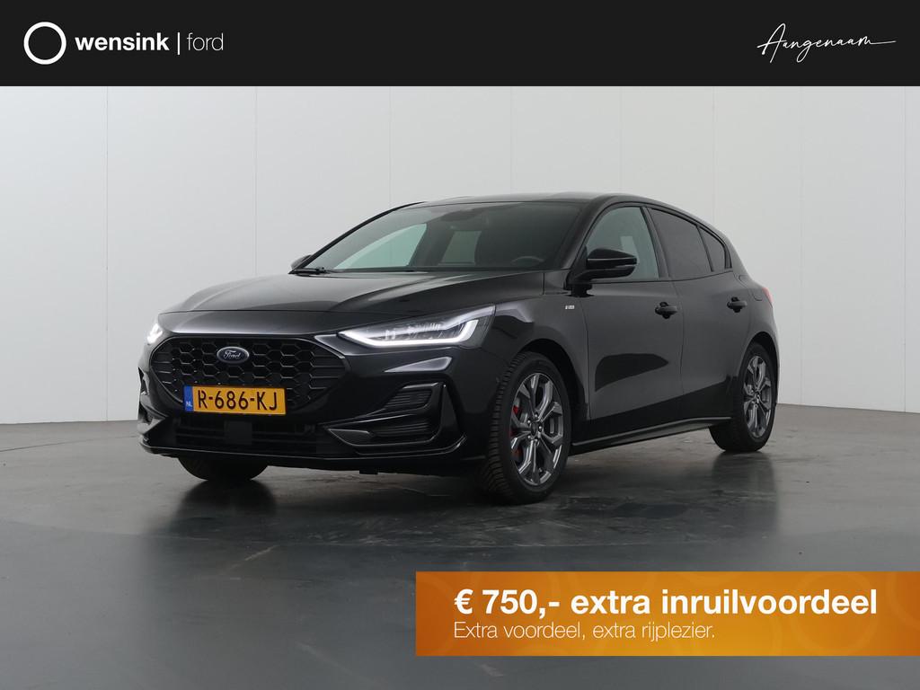 Ford Focus 1.0 EcoBoost Hybrid ST Line Style | Winterpakket, Gebruikt, Zwart, Bedrijf, Handgeschakeld