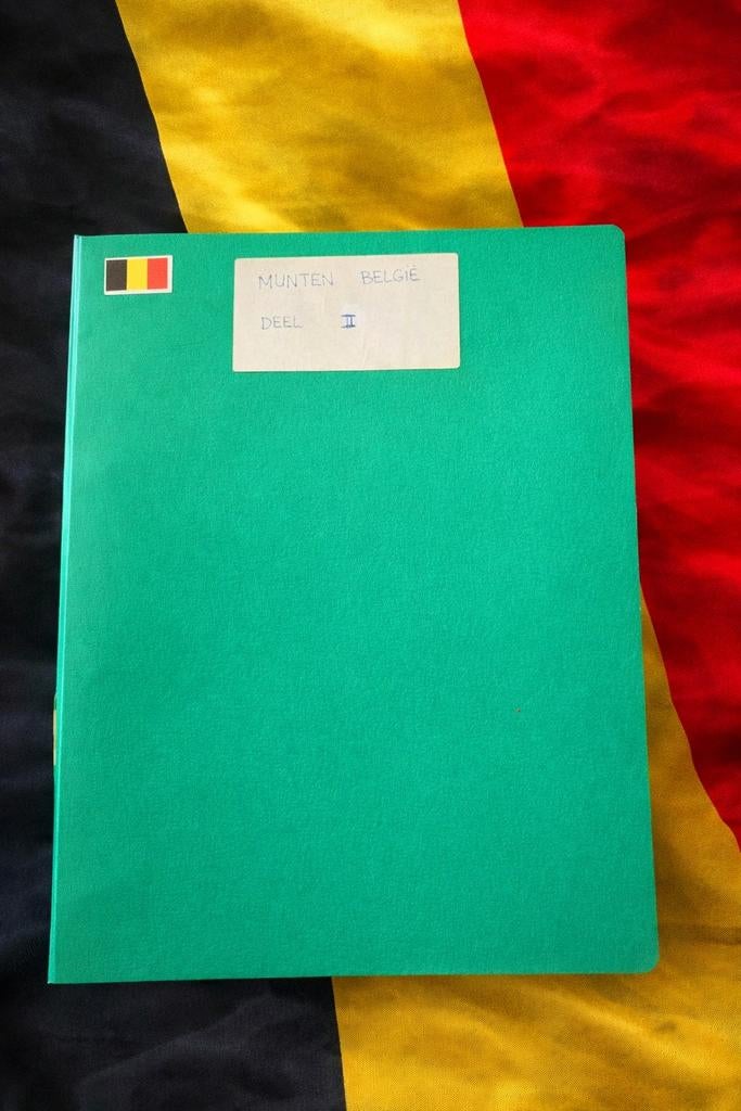 Belgische muntenverzameling in map met oude centimes, zilver, Ophalen of Verzenden