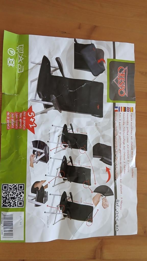 Crespo air-de luxe stoelhoes, Ophalen, Zo goed als nieuw, Campingmeubel-accessoire