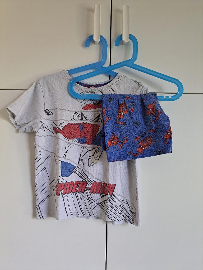Pyjama short kort Spiderman van H&M - maat 122, Nacht- of Onderkleding, Gebruikt, Ophalen of Verzenden, Marvel