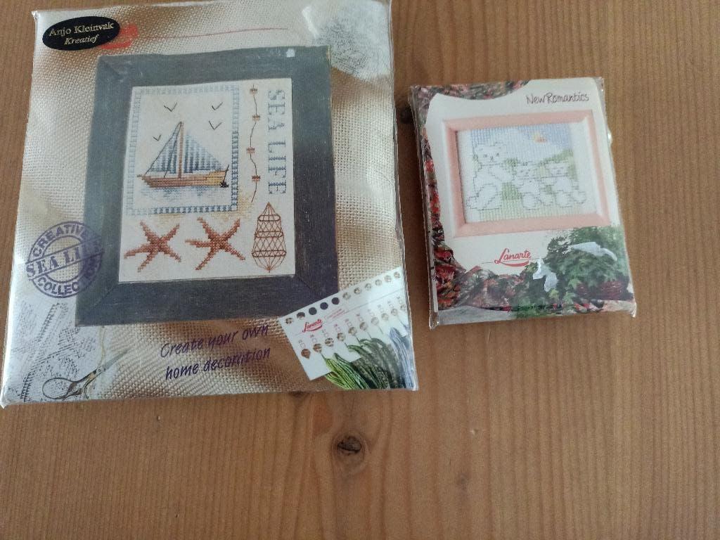 2 borduurpakketjes, Ophalen of Verzenden, Nieuw, Handborduren, Borduurpakket