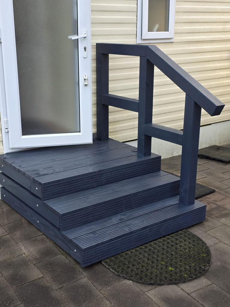 Opstap trap op maat voor Chalet woonwagen tiny house caravan, Tuin en Terras, Ophalen of Verzenden, Nieuw, Hout