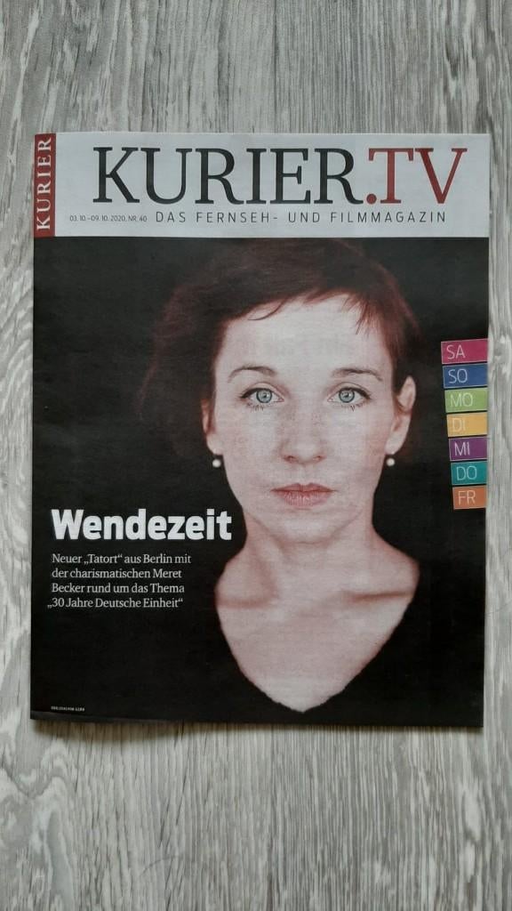 Kurier.TV Tvgids Oostenrijk ‘Tatort’ cover Duitse TV serie, Verzenden, Nieuw, Tv, Overige typen