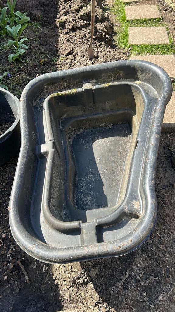 Vijverbak, Ophalen, Gebruikt