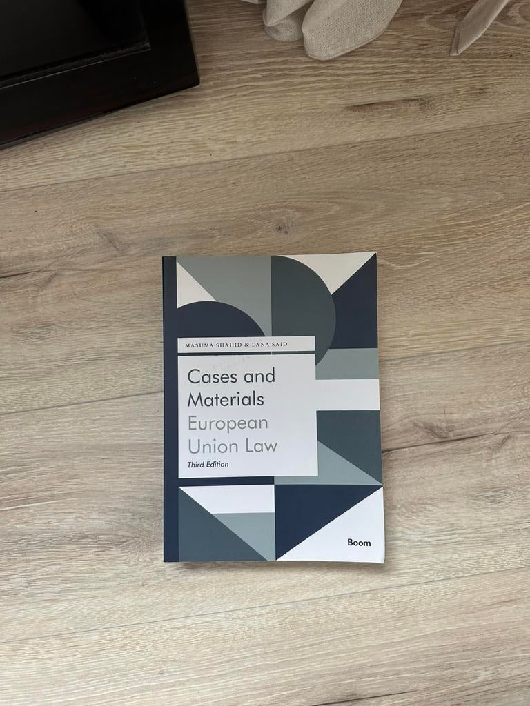 Cases and Materials European Union Law Thirs Editin Boom, Ophalen of Verzenden, Zo goed als nieuw