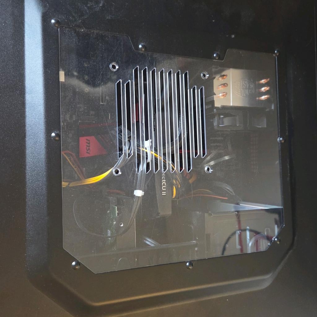 Gaming PC met Rode LED Lichten, Computers en Software, Desktop Pc's, Ophalen, Gebruikt, Cooler Master, 1TB SSD + 2TB HDD