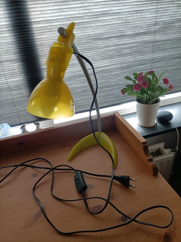 Vintage Ikea Mörker dark BLUE 1990's tafellamp Knut Hagberg, Ophalen of Verzenden, Minder dan 30 watt, E27 (groot), Led-lamp