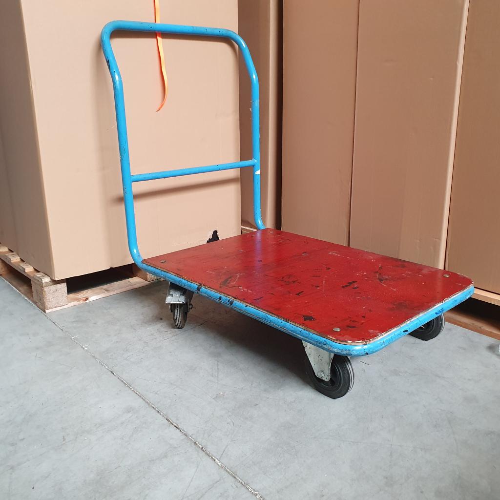 Eurokraft zeer degelijke transportwagen - 110x118x70 cm, Doe-het-zelf en Verbouw, Transportwagens, Niet ingevuld, Gebruikt, Niet ingevuld