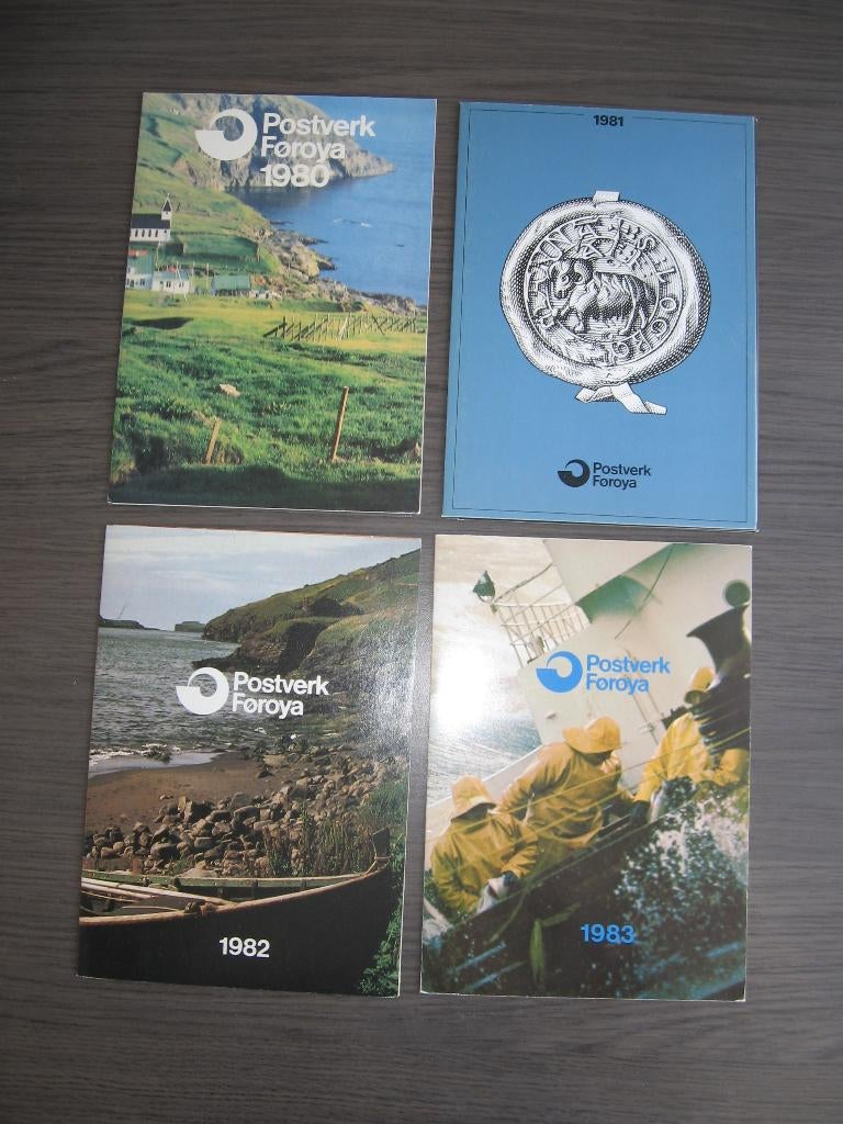 Faroer. 9 verschillende Jaarcollecties, Postfris., Verzenden, Buitenland