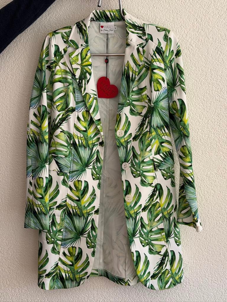 Helena Hart blazer / colbert met bladerprint maat M, Kleding | Dames, Maat 38/40 (M), Nieuw, Ophalen of Verzenden, Jasje