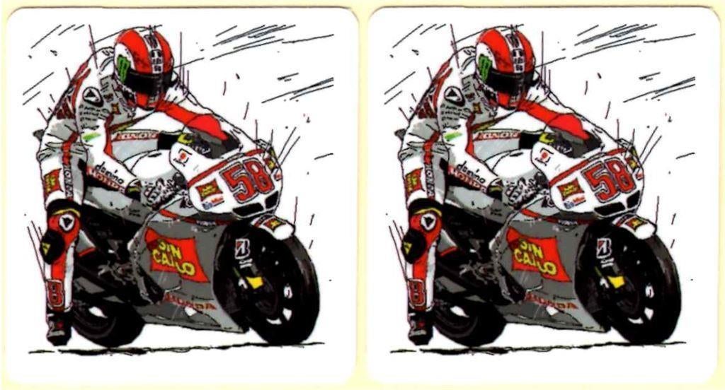 Marco Simoncelli Super Sic 58 sticker set #2, Ophalen of Verzenden