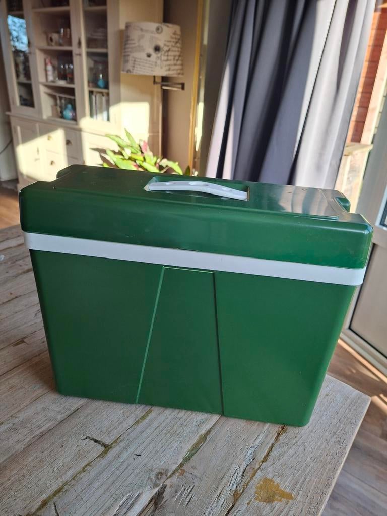 Vintage Koelbox Groen 10L - Jaren 70 Retro Camping, Ophalen of Verzenden, Gebruikt, Koelbox, Koelelement
