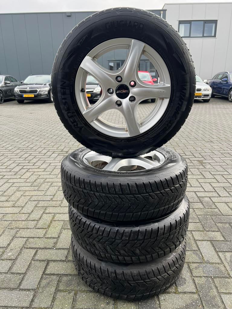 Ronal R42 16 Inch Winterset 5x112, Auto-onderdelen, Banden en Velgen, Ophalen, 215 mm, 16 inch, Banden en Velgen