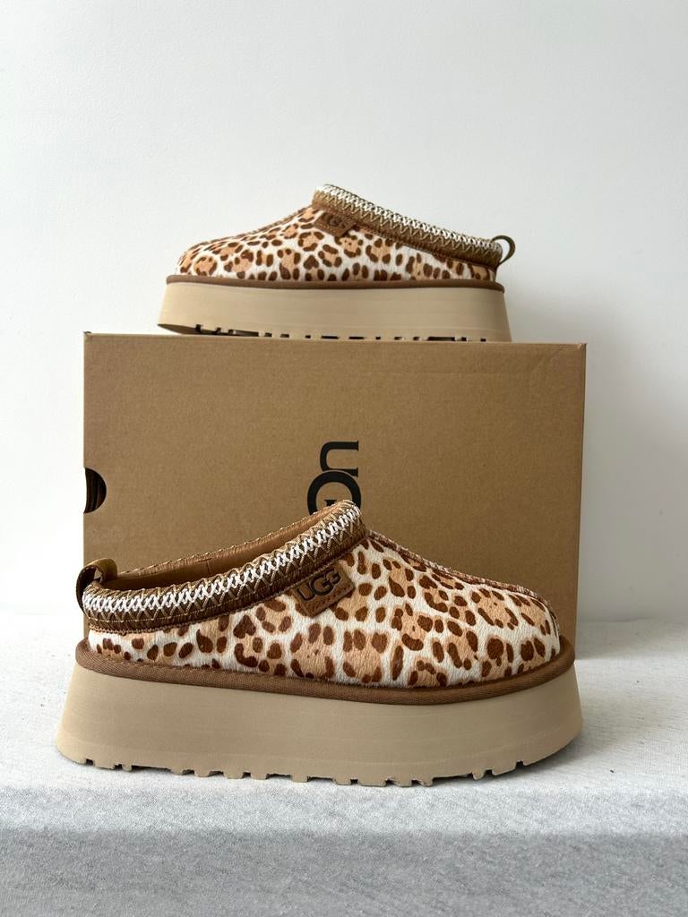 UGG Tazz Plains Slipper Felicity Leopard Jasmine EU 36/37/38, UGG, Bruin, Nieuw, Ophalen of Verzenden