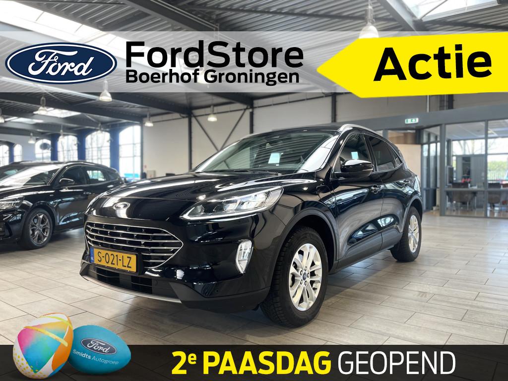 Ford Kuga 2.5 PHEV 225 pk Titanium X | Trekhaak | Winter Pac, 12 maanden, 4 cilinders, Leder en Stof, Zwart