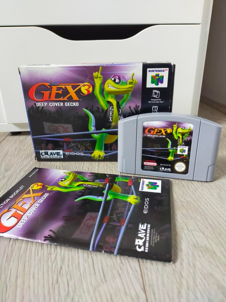 Gex 3 Deep Cover Gecko Nintendo 64, 1 speler, Ophalen of Verzenden, Zo goed als nieuw, Platform