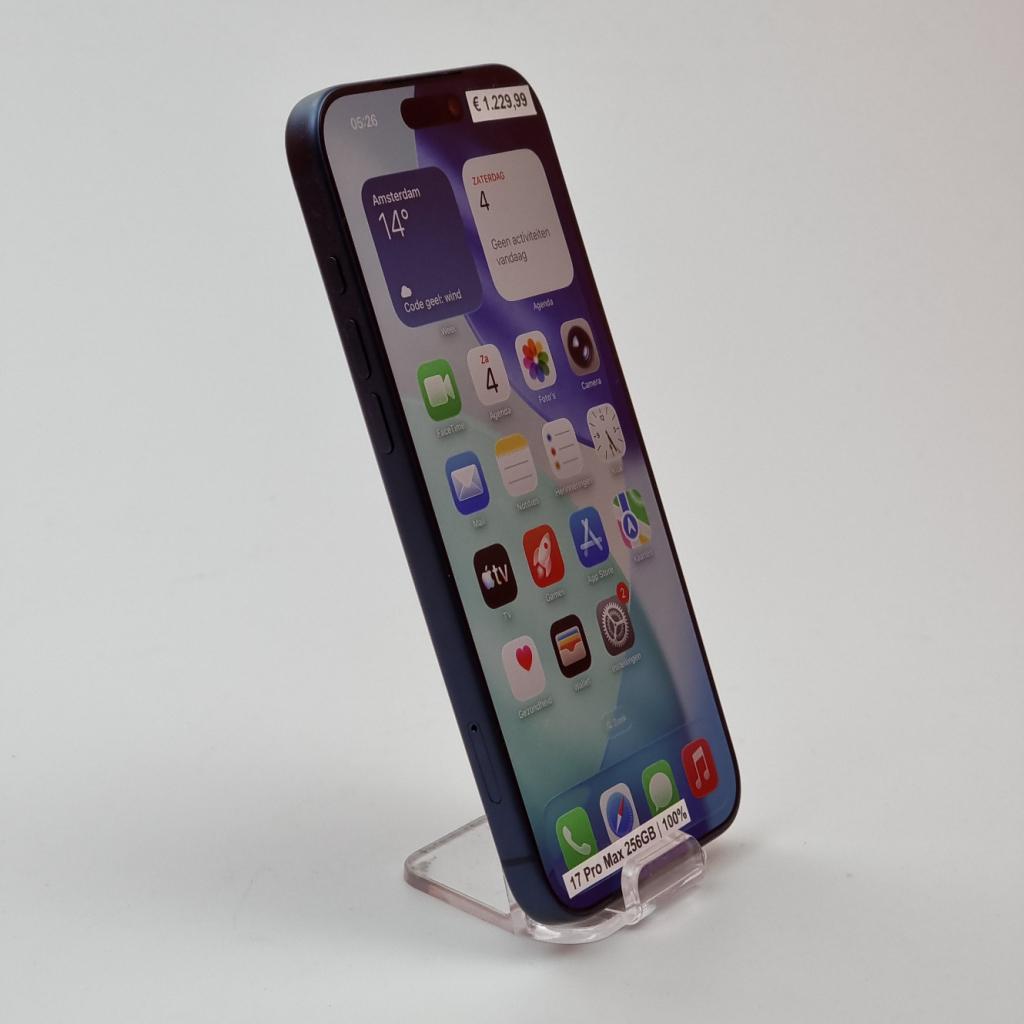 iPhone 17 Pro Max 256GB Blauw | Nieuwstaat | Apple Garantie, Apple, Zo goed als nieuw, Support@apple.com, One Apple Park Way
Cupertino, CA 95014
United States