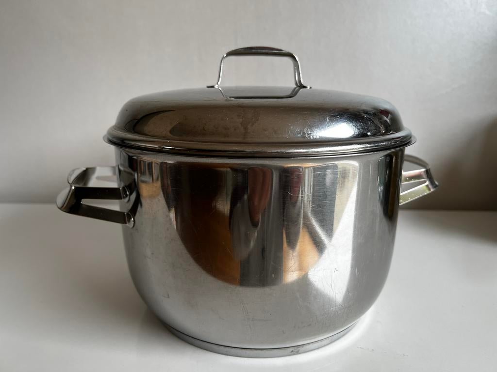 Fins Design Iittala Hackman RVS Kookpan 5 L, Huis en Inrichting, Keuken | Potten en Pannen, Kookpan of Snelkookpan, Gebruikt, Ophalen of Verzenden