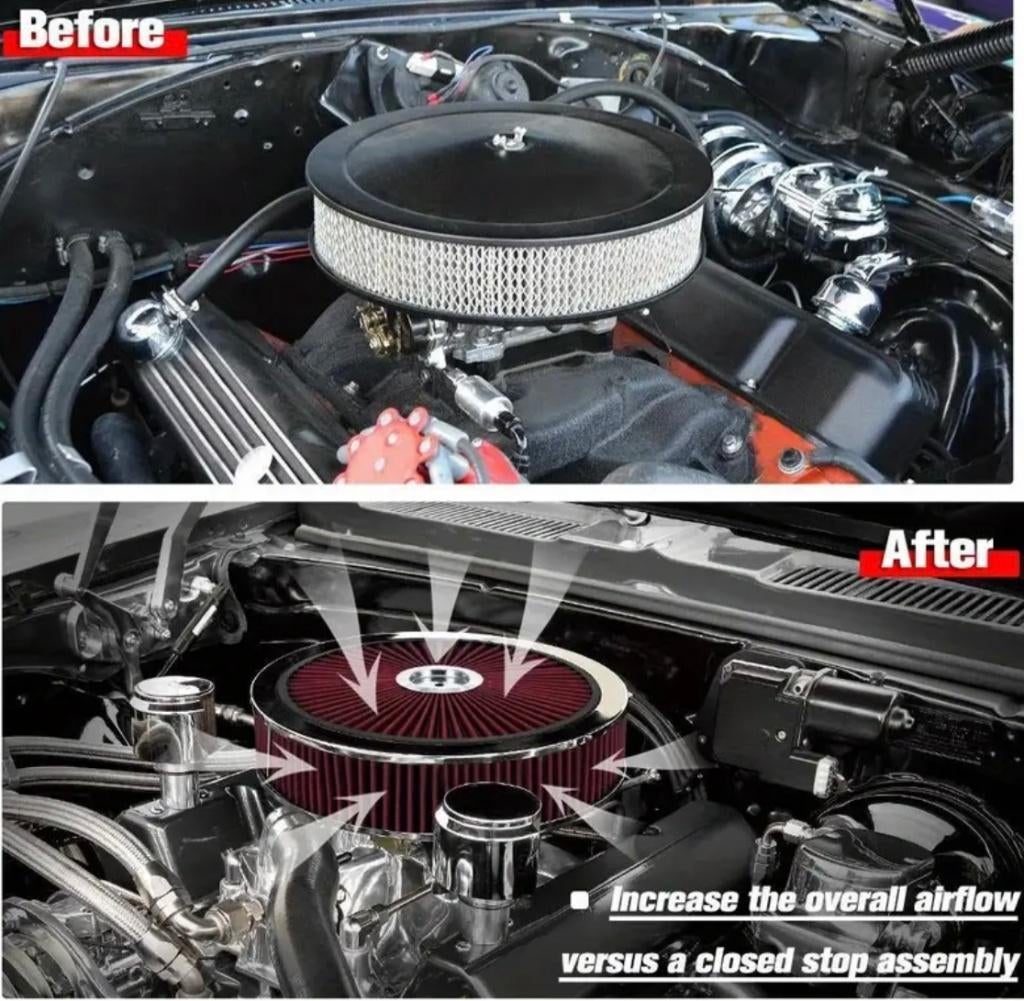 Sport luchfilter kit V8 14 inch nieuw in doos, Auto-onderdelen, Ophalen of Verzenden, Nieuw, Overige automerken