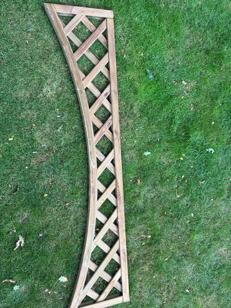 Tuin decoratie voor prieeltje of tuin hek 7 stuks, Ophalen, Gebruikt, Hout, Overige typen