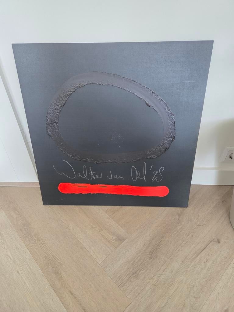 Walter van Oel schilderij 60x60 cm, Ophalen of Verzenden