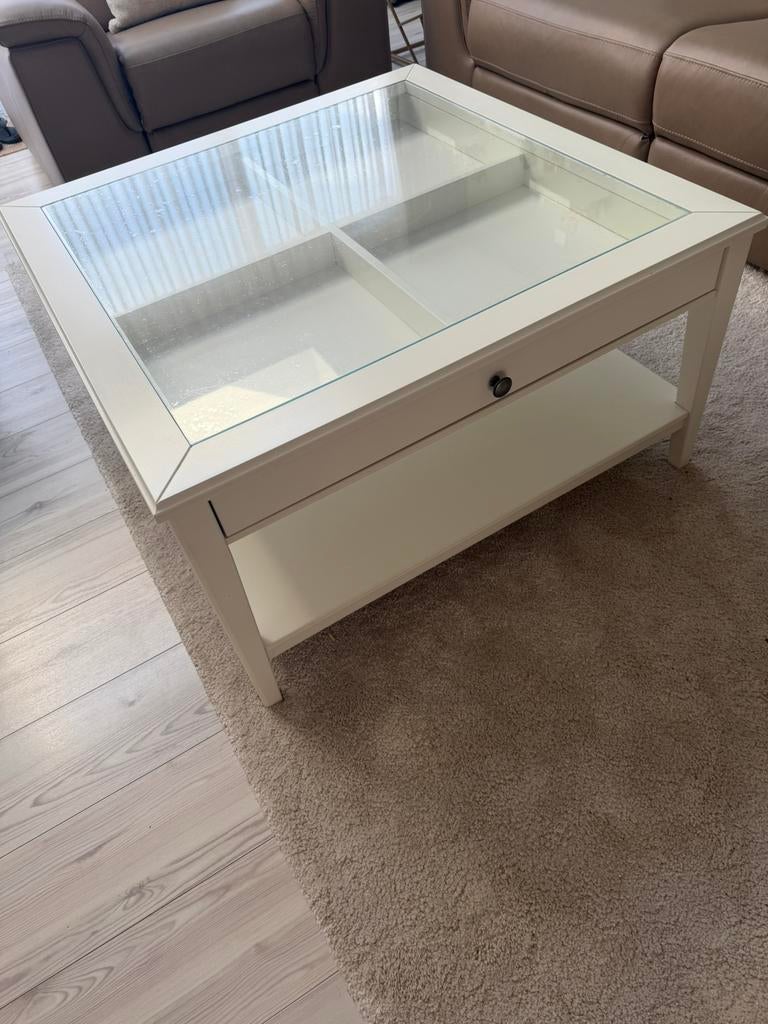 Ikea salontafel wit L93xB93xH50, Huis en Inrichting, Tafels | Salontafels, Ophalen, Gebruikt, 100 tot 150 cm, 50 tot 100 cm
