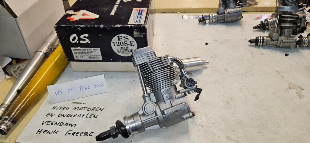 Os Max FS 120S-E. Four stroke, Hobby en Vrije tijd, Ophalen of Verzenden, Gebruikt, Nitro, RTF (Ready to Fly)