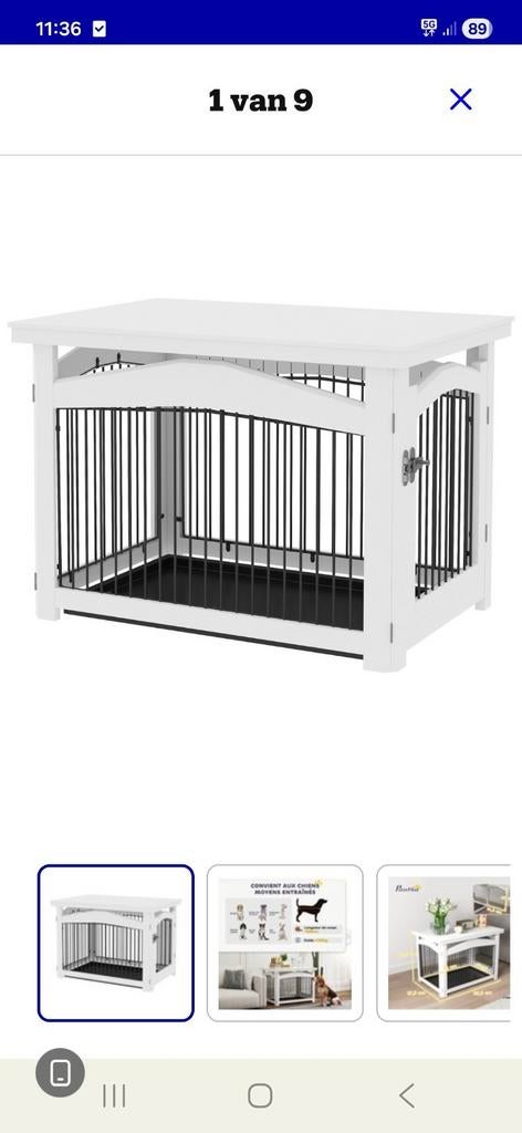 Hondenbench Pawhut 3 in 1, Dieren en Toebehoren, Ophalen, Nieuw