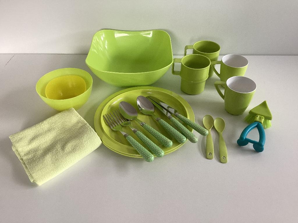 Kampeer servies, Ophalen of Verzenden, Zo goed als nieuw