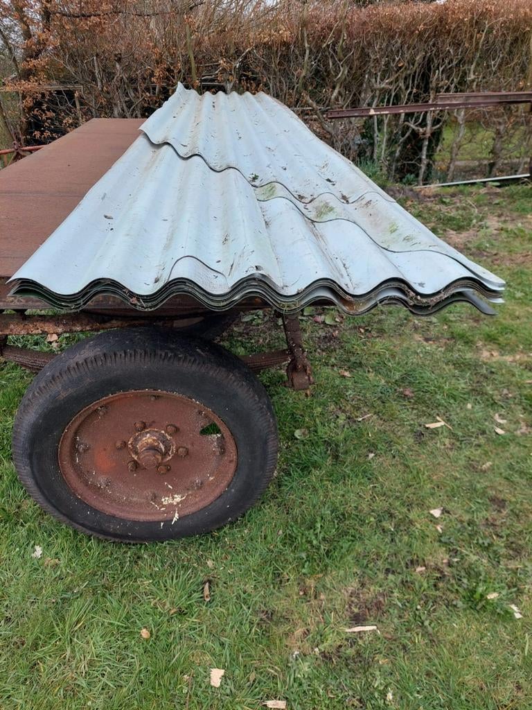 Grijze metalen golfplaten, diverse lengtes, Doe-het-zelf en Verbouw, Platen en Panelen, Ophalen of Verzenden