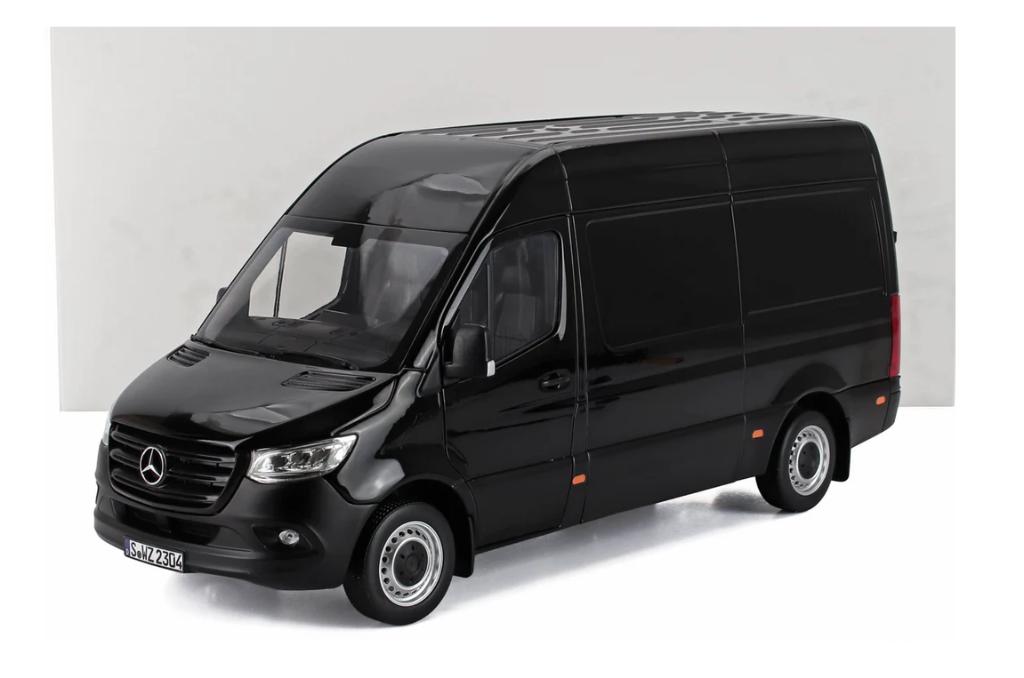 1:18 Norev Mercedes Sprinter Bestelauto 2018 Zwart, Auto, ., Nieuw, Norev