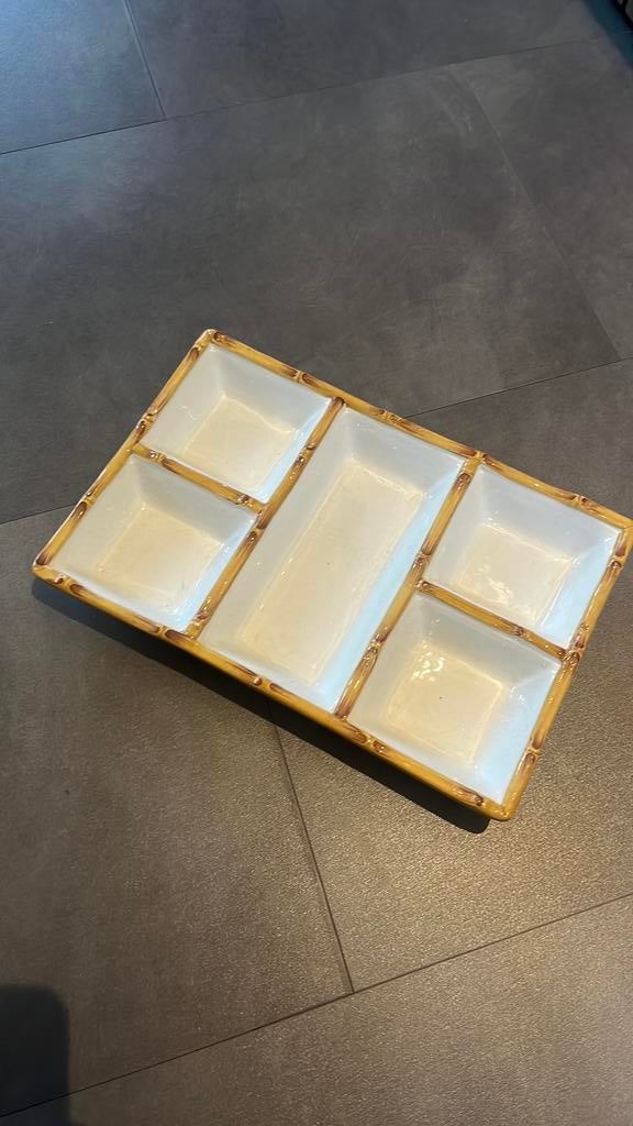 Keramische serveerschaal / tapas schaal – Made in Italy, Huis en Inrichting, ., Ophalen of Verzenden, Zo goed als nieuw, .