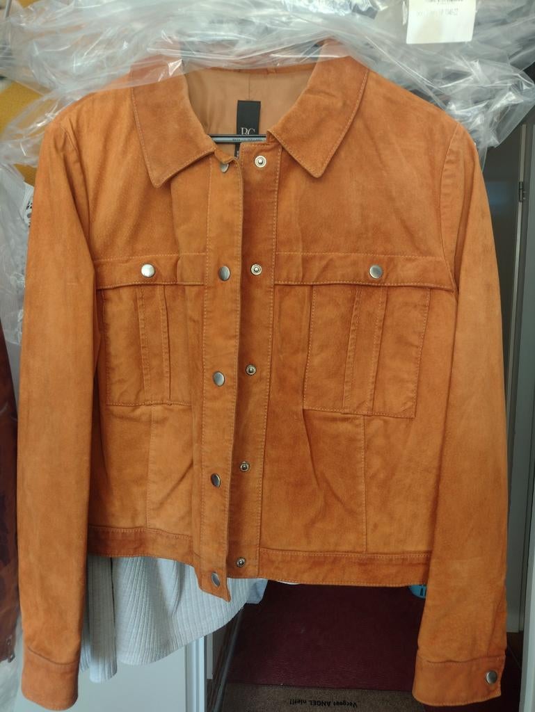 Lederen jacks, Ophalen of Verzenden, Zo goed als nieuw, Maat 46/48 (XL) of groter, Rood