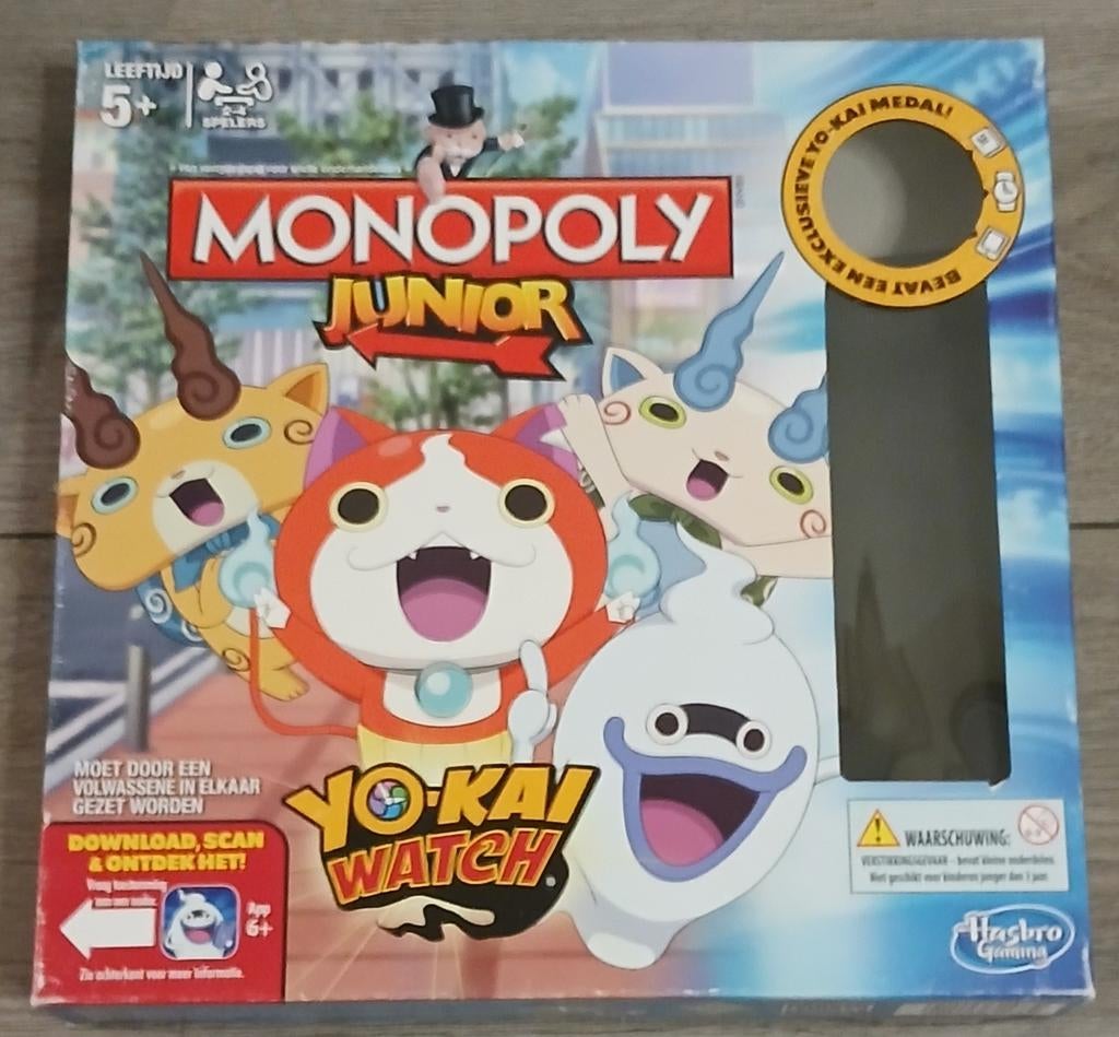Monopoly junior yo-kai-watch, Hobby en Vrije tijd, Gezelschapsspellen | Bordspellen, Ophalen of Verzenden