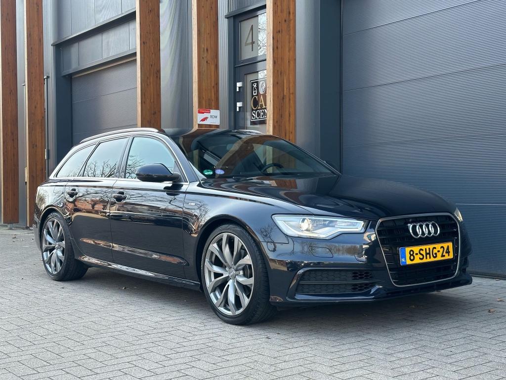 Audi A6 Avant 2.0 TFSI 132kW (2014) – Automaat – Blauw, Auto's, 4 cilinders, 1984 cc, Origineel Nederlands, Stationwagon