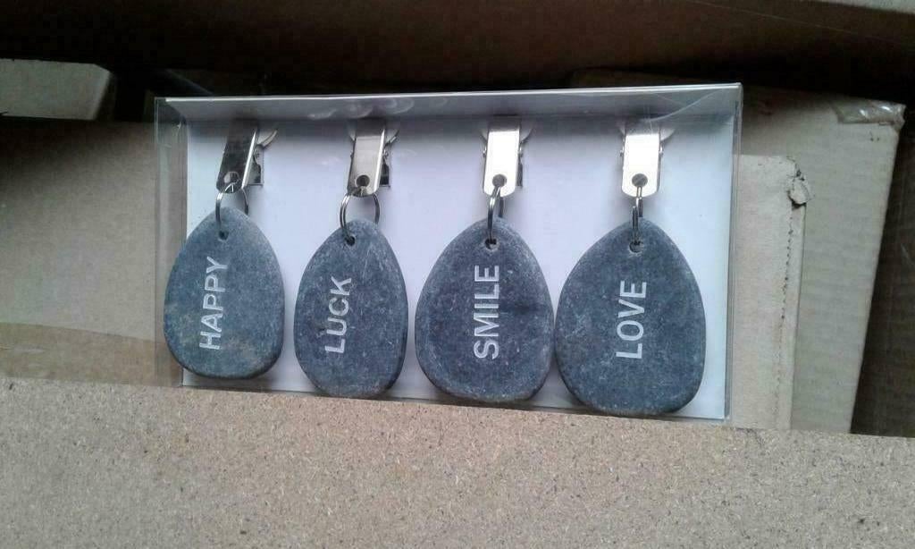 Leuke set Tafelkleedhangers, grijs, leisteen, Huis en Inrichting, Woonaccessoires | Overige, Nieuw, Steen/keramiek, Grijs, Ophalen of Verzenden