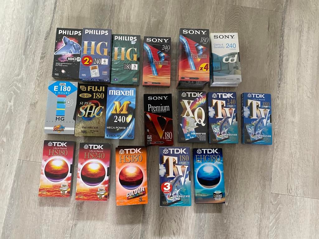 27 x VHS banden nieuw TDK, Sony, Philips, Alle leeftijden, Ophalen of Verzenden, Zo goed als nieuw, Overige genres